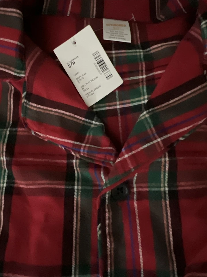 Gymboree Christmas Holiday Plaid Adult Mom Dad NWT Small - Image 2 of 2