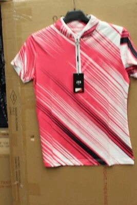 JRB GOLF JRB 2024 kurzärmeliges Golf-Poloshirt hellblau gestreift S, M, L, XL Neu