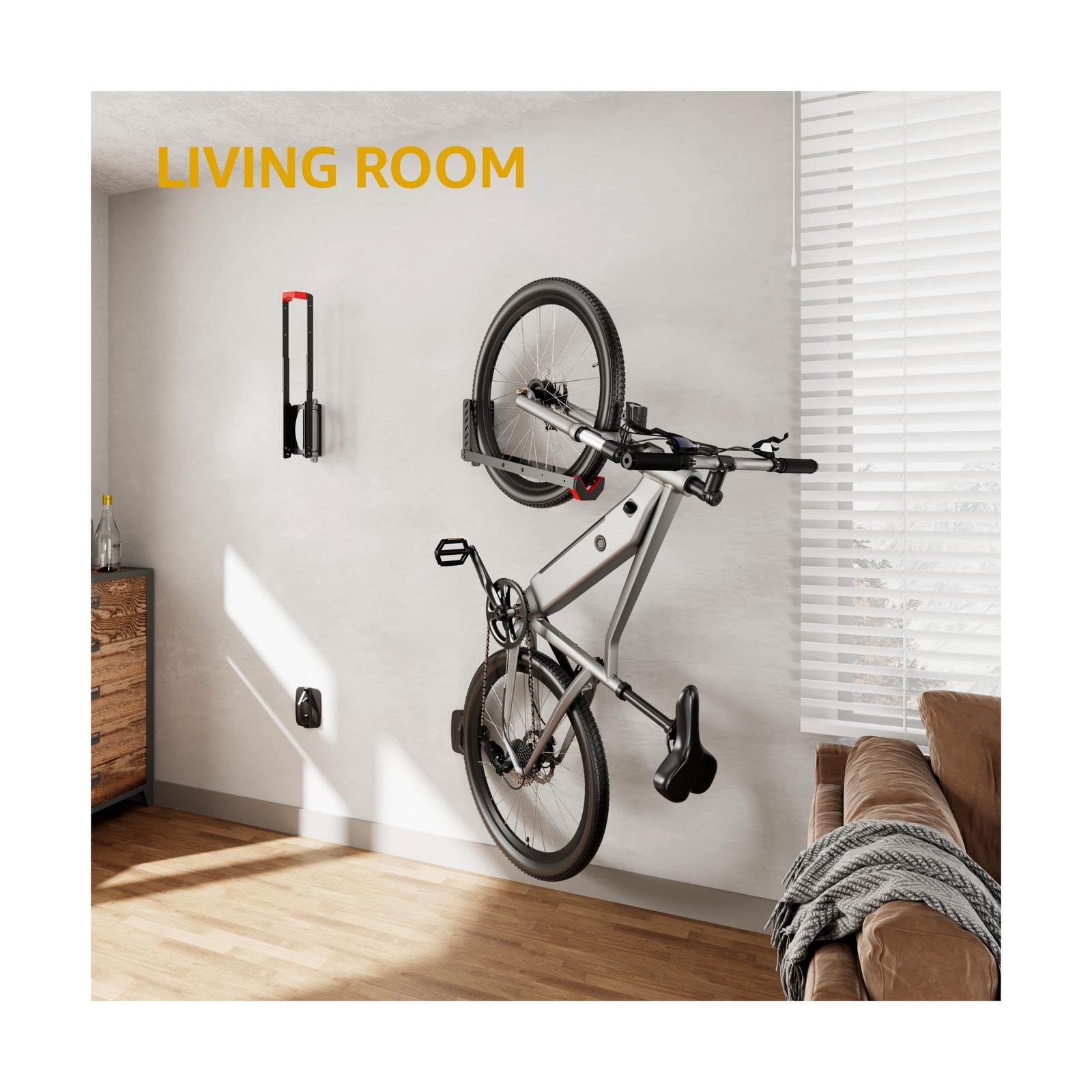 monTEK Swivel Bike Wall Mount, No Heavy Lifting Required Bike Wall ... Fast Ship