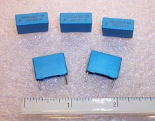 QTY (25)  .82uf 250V 5% RADIAL METALLIZED POLYESTER FILM B32522C3824J  EPCOS