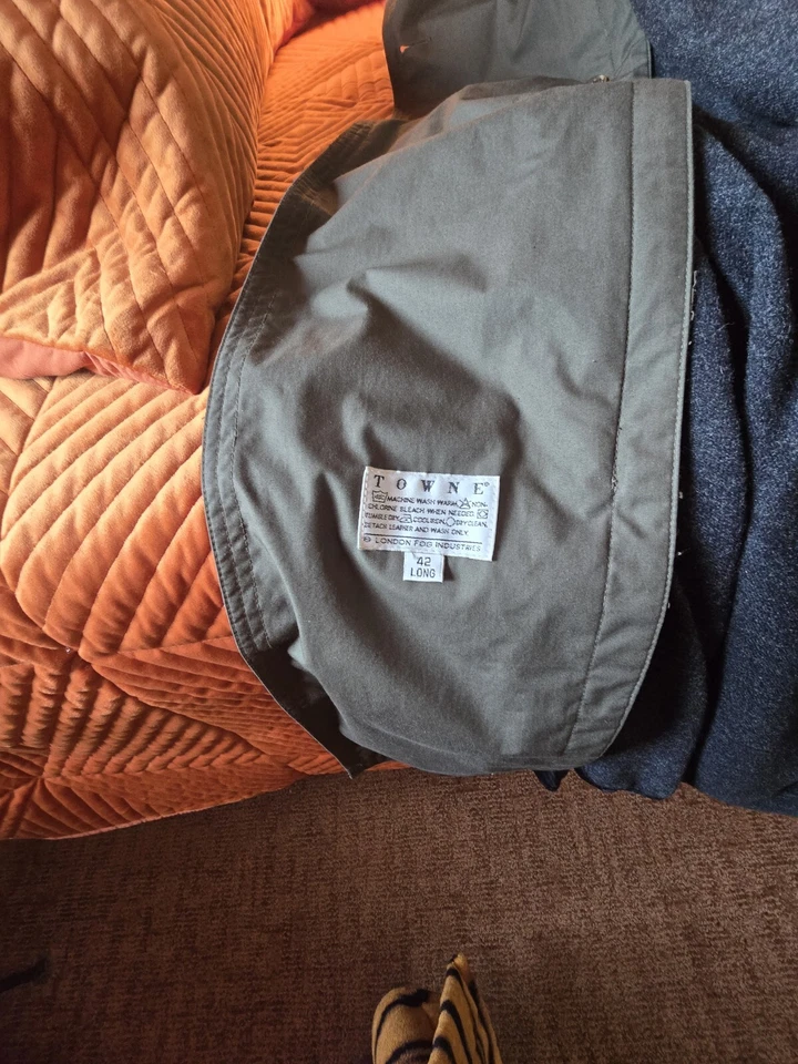 London Fog Olive ALL Weather Trench Coat - Image 2 of 3