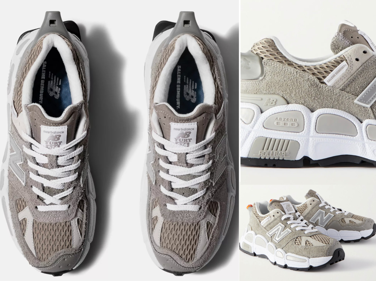 New Balance + Salehe Bembury Yurt 574 Sneakers Trainers Shoes New 39.5