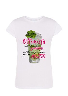 Damen Alkohol T-Shirt Mojito lustig 100% Baumwolle Größe S>XXL