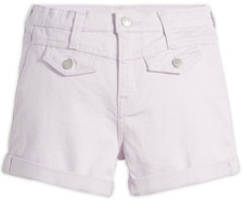 Signature by Levi Strauss Girls' High-Rise Twill Yoke Shorts Girls Size 12