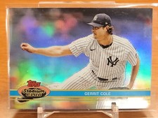 2021 Topps Stadium Club Chrome 1991 Design Variation Gerrit Cole #11 NY Yankees