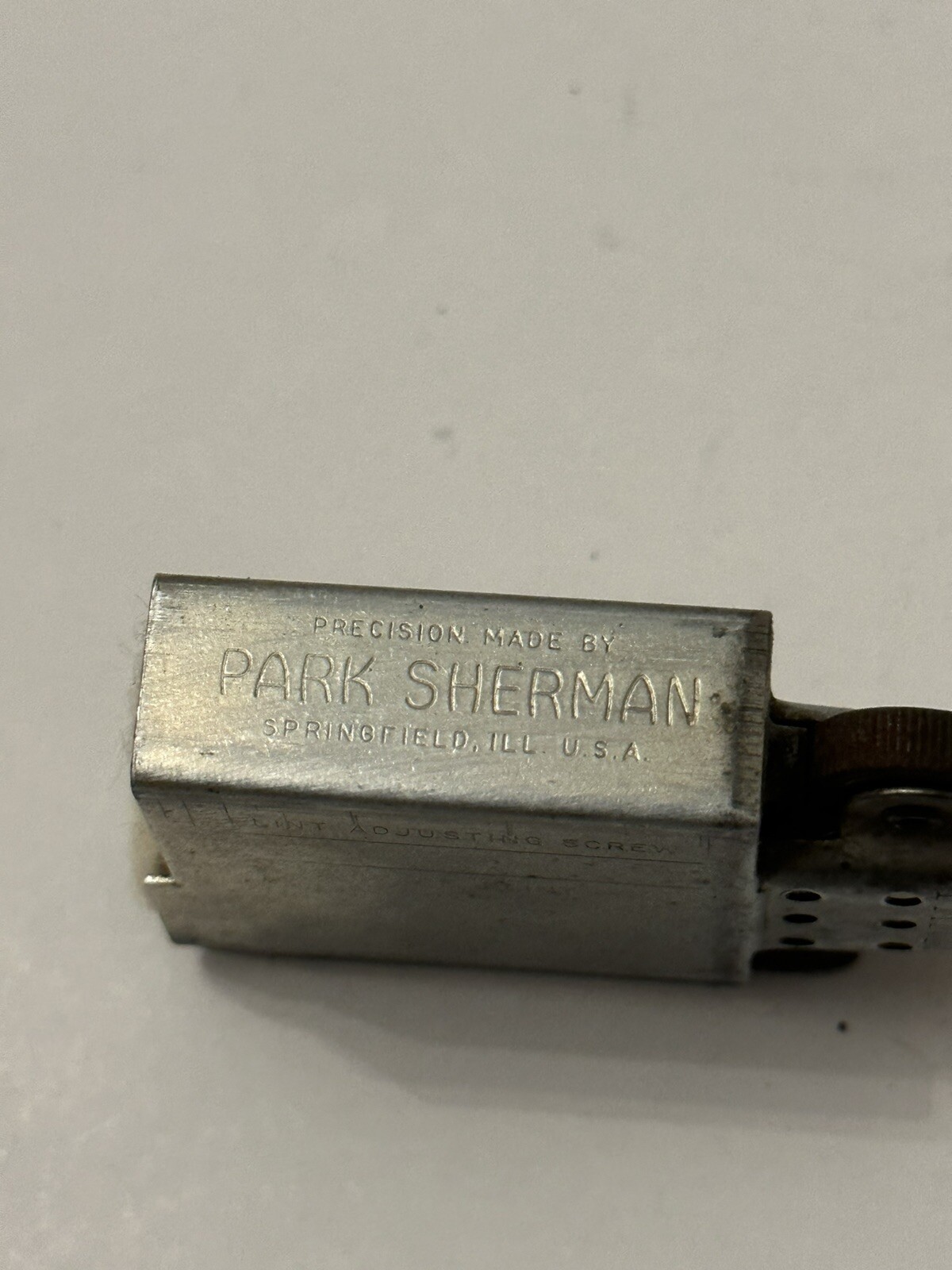 Tested Park Sherman WWII Trench Lighter Rare Vintage New Wick And Flint