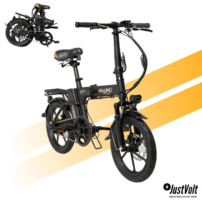 Skyjet Nitro 16 Folding Electric Bike, 250W City Commuter Ebike, Bicycle,  E-Bike UK
