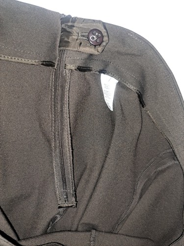 Pantaloni eleganti classici dritti con zip laterale Talbots Heritage - Taglia 12 - Marrone - Foto 4 di 8