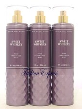 BATH  BODY WORKS SWEET WHISKEY BODY MIST SPRAY 8 FL OZ LOT OF 3 PCS 
