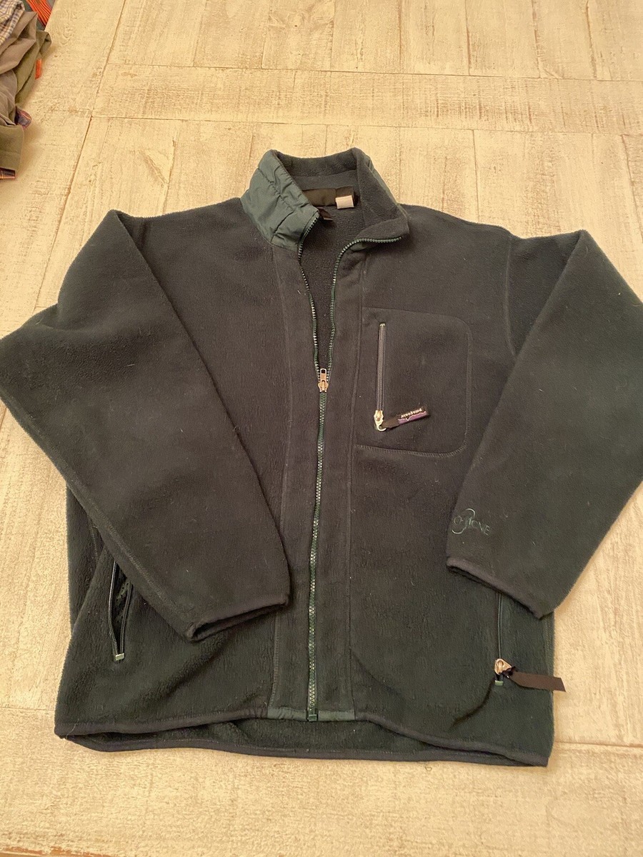 Patagonia Polartec Fleece Lined Jacket Mens Size M Black