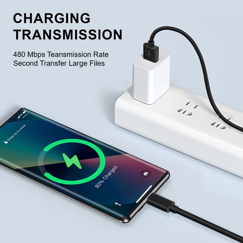 For Samsung Galaxy A02s A03s A04e A13 A14 A54 5G USB Type C Charging Cable Cord - Photo 5 sur 12