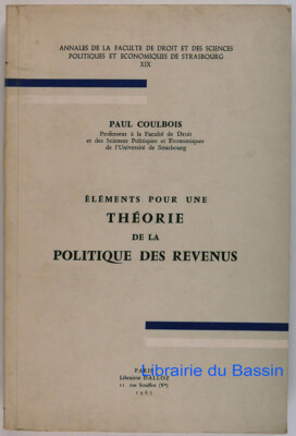 Elemente einer Theorie der Einkommenspolitik Paul Coulbois 1967