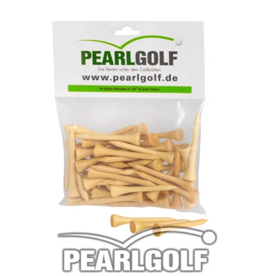 1000 GOLFTEES - 2 1/8 ZOLL (5,4 cm) aus HOLZ - FARBE: NATUR - GOLF-TEES - NEU - Bild 1 von 2