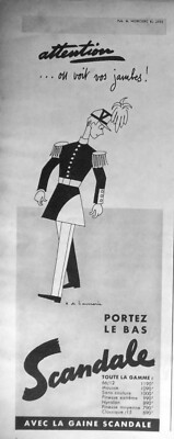 PRESSEWERBUNG 1955 TRAGEN SIE DEN UNTEREN SKANDAL ACHTUNG WIR SEHEN IHRE BEINE.
