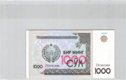 Usbekistan 1000 Sum 2001 N° EU1681366 Pick 82 - Bild 1 von 2