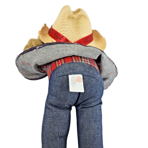 SHOT GUN RED Vintage Hee Haw 14'' Plush Stuffed Doll Grandpa Cowboy TV Show - Picture 6 of 11