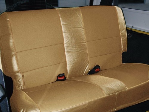 FOR 2003-06 JEEP WRANGLER TJ SAHARA S.LEATHER CUSTOM FIT SEAT COVERS BEIGE - Picture 2 of 6