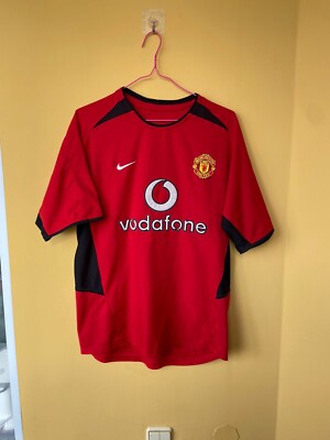 MANCHESTER UNITED 2002 2004 HOME FOOTBALL SHIRT SOCCER JERSEY NIKE 