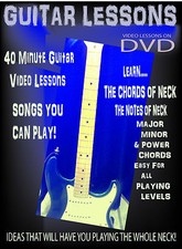 Easy Rock Guitar Chords  Songs DVD - Learn Notes on Guitar Neck, Power Chords 