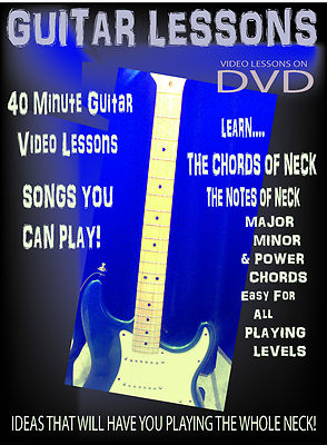 Easy Rock Guitar Chords & Songs DVD - Learn Notes on Guitar Neck, Power Chords +
