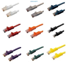 CAT6 Ethernet UTP Patch Cable LAN Molded Type 24 AWG Category 6 Cord 550 MHZ 