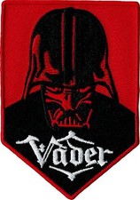 STAR WARS "VADER" DARTH VADER RED EMBROIDERED PATCH 2 1/2"X 3 1/2"