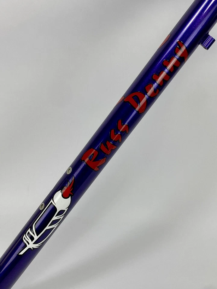 Cuadro de equipo de bicicleta de carretera Russ Denny personalizado nuevo hecho en EE. UU. Easton aluminio 61 cm de colección difícil de encontrar Foto 4 de 4