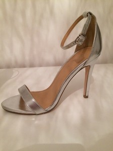 very silver heels