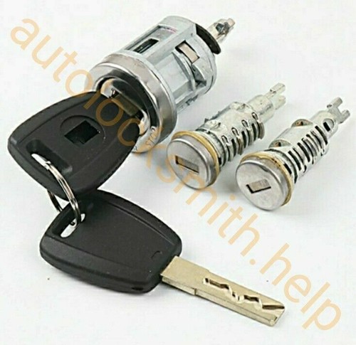 Fiat Ducato 06+. Fiat Ignition Lock, 2 × Barrel Cylinder  & Keys. ignition lock  - Afbeelding 1 van 2