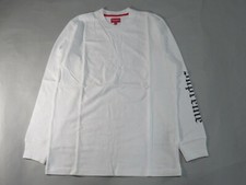 22076 Supreme 15AW Antiguo Inglés L/S Top Blanco M