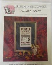 AUTUMN LEAVES SAMPLER cross stitch chart Friends In Needlework Powell
