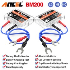 BM200 12V Kfz Batterietester Monitor Batterie Wächter Bluetooth Analysator 2pcs