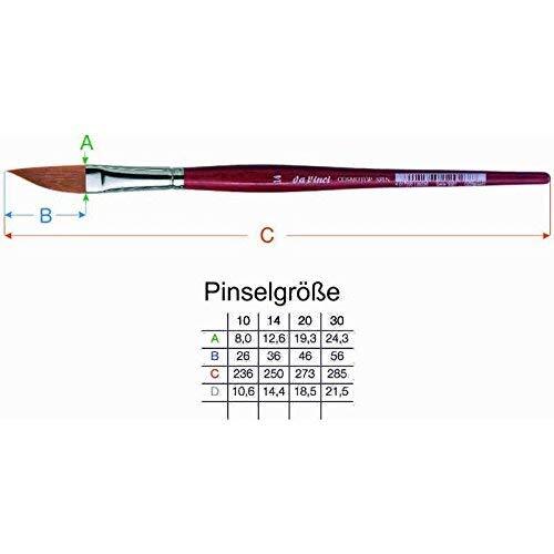 da Vinci Watercolor Series 5587 CosmoTop Spin Paint Brush, Slant Liner Synthetic - Bild 3 von 3