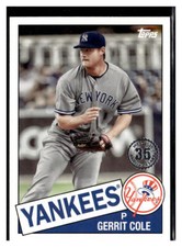 2020 Topps #85TB-18 Gerrit Cole 1985 Topps 35th Anniversary Yankees