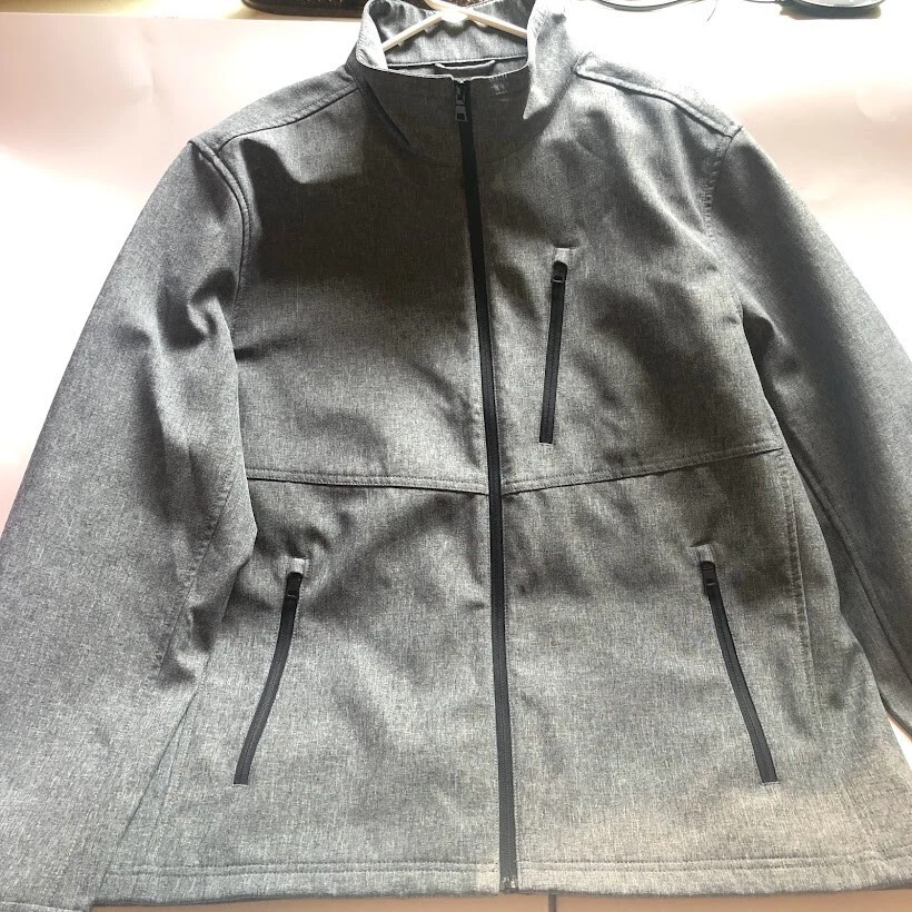 Van Heusen Men's Grey Zip Up Jacket, Wind & Waterproof - Size XLT