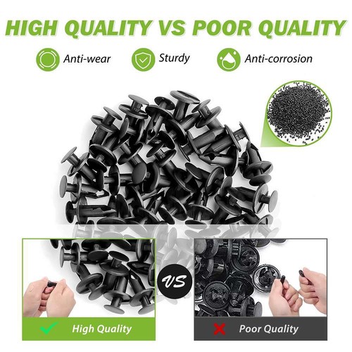 875x Car Trim Body Clips Kit Rivets Retainer Auto Panel Bumper Plastic Fastener~ - Picture 4 of 13