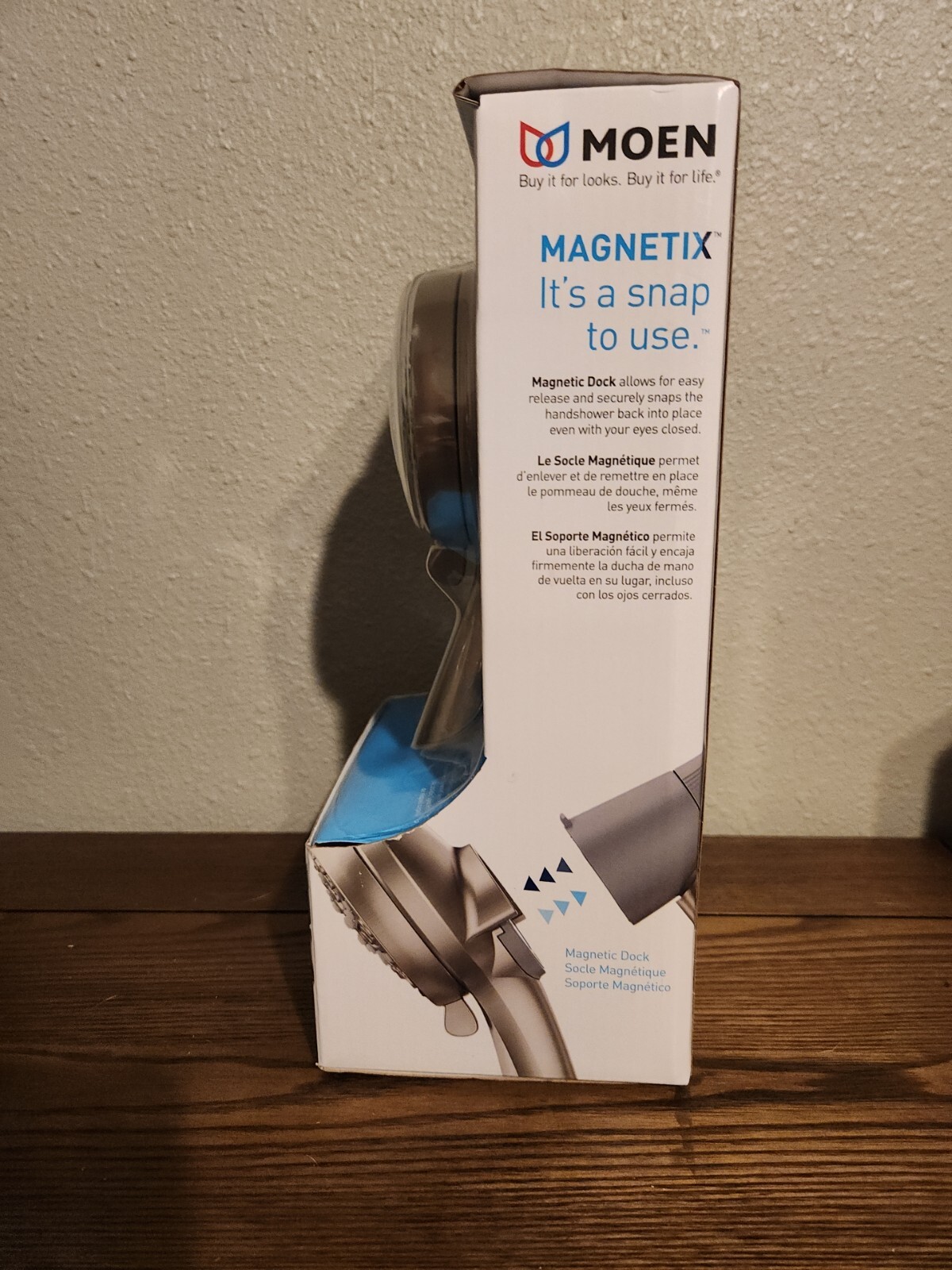 Moen Shower Head & Dock 26100EPSRN Spot Resist Brushed Nickel