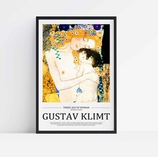 Gustav Klimt Three Age of Woman gestreckte Leinwand oder ungerahmter Posterdruck