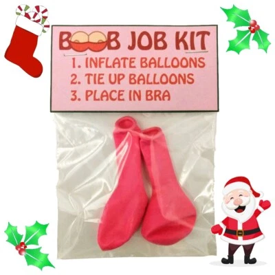 LJB CREATIONS Secret Santa Christmas Joke Novelty Funny Gift BOOB JOB KIT Humour Xmas Present