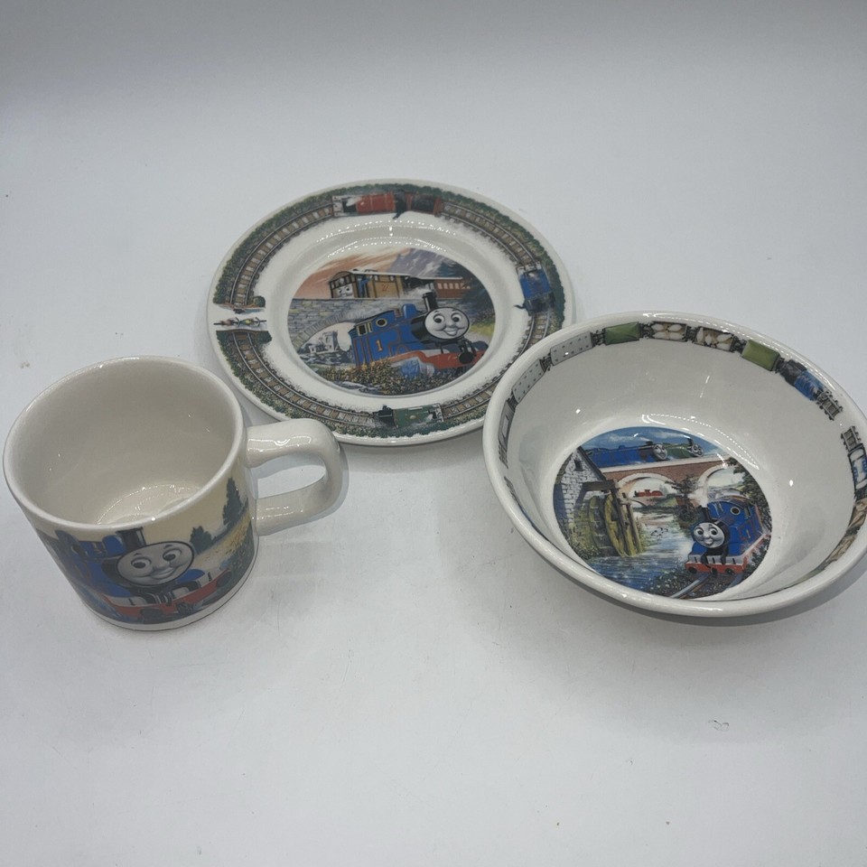 Thomas The tank Engine Wedgwood 3 Piece Cup Bowl Plate Childrens