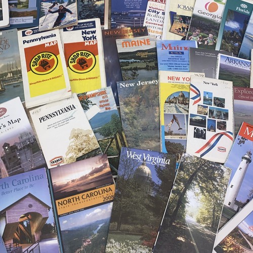 Lot cartes routières anciennes villes américaines années 60-2000 États-Unis - Photo 9/14