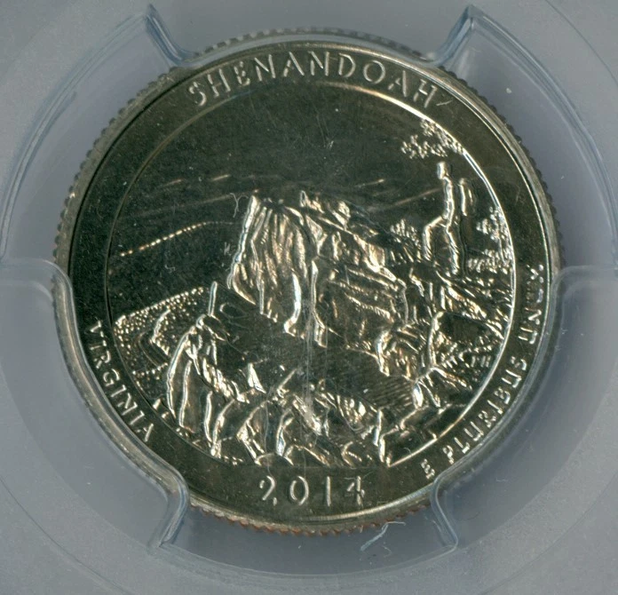 2014 S SHENANDOAH PARKS QUARTER PCGS MS66 PQ MAC SPOTLESS . - Image 2 of 4