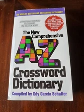 New Comprehensive a-Z Crossword Dictionary by Edy G. Schaffer (2002, Mass...