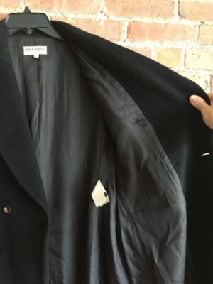 Vintage Giorgio Armani Women's Black Camel Hair + Wool Coat Vintage Giorgio Armani Women's Black Camel Hair + Wool Coat