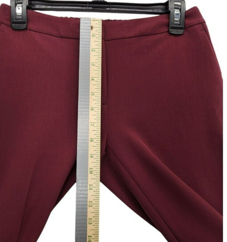 DKNY The Essex Petite Slim-Leg Pants Women's 2P Burgundy P001 - Picture 5 of 8