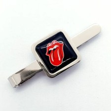 ¡Único! ROLLING STONE LENGÜETA TIECLIP CROMO MICK JAGGER música ROCK & ROLL genial