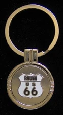 ROUTE 66 - CUSTOM KEY RING (Free Engraving)