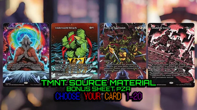 Magic the Gathering TMNT Source Material Bonus Sheet PZA Choose Your Card 1-20NM