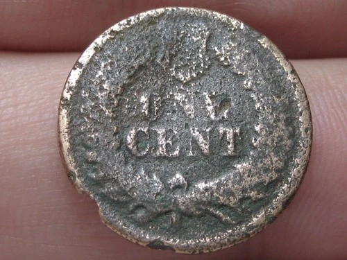 1864 L Indian Head Cent Penny- With L, Pointed Bust, About Good Details