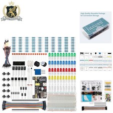 Complete Basic Starter Electronics Kit with Breadboard Power Supply Module